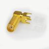 100pcs/lot 20mm Length SMA Female PCB Mount Right Angle RF Connector Gold Plated 90 Degree SMA Female Jack PCB RF Adapter view 2