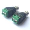 100pcs BNC Female Jack to 2-Pole AV Video Balun Adapter for CCTV Camera Video Balun AV Screw Cable Terminal Wire Connector view 3