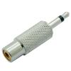 100pcs/lot 3.5mm Mono Male Plug to RCA Female Jack Socket Connector Nickel Plated 3.5mm Plug to RCA Jack Adapter view 3