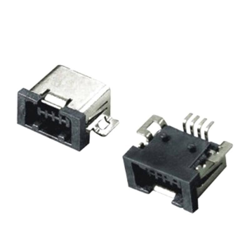 10pcs/lot Mini USB 4 Pin Female SMT USB Connector Mini USB PCB Mount Adapter