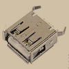 10pcs/lot USB PCB Connector A-Type Female Jack 180 Degree Straight Bend Feet Socket USB PCB Mount view 2