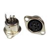 10pcs/lot 6 PIN DIN Connector Panel Mount Female Jack DIN Adapter 6 Pin DIN Jack Plug Solder Type Female DIN Chassis view 1