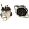 10pcs/lot 6 PIN DIN Connector Panel Mount Female Jack DIN Adapter 6 Pin DIN Jack Plug Solder Type Female DIN Chassis view 3