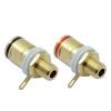 10pcs Gold Plated Straight Through Speaker Banana Plug Binding Post Loudspeaker Terminal Connector 5 Pairs Red+Black view 1
