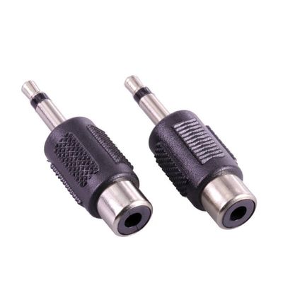 100pcs 3.5mm Plug to RCA Audio Adapter Nickel Plated 3.5mm Mono Male Plug to RCA Female Jack Connector RCA to 3.5mm Converter