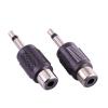 100pcs 3.5mm Plug to RCA Audio Adapter Nickel Plated 3.5mm Mono Male Plug to RCA Female Jack Connector RCA to 3.5mm Converter view 1