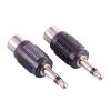 100pcs 3.5mm Plug to RCA Audio Adapter Nickel Plated 3.5mm Mono Male Plug to RCA Female Jack Connector RCA to 3.5mm Converter view 2