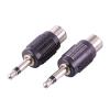 100pcs 3.5mm Plug to RCA Audio Adapter Nickel Plated 3.5mm Mono Male Plug to RCA Female Jack Connector RCA to 3.5mm Converter view 3