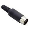 10pcs/lot 8 Pin DIN Male Plug Connector with Plastic Handle 8 PIN DIN Wire Converter 8 PIN Plug DIN DIY Keyboard/Mouse Cable view 4
