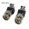 100pcs/lot BNC Plug AV Balun Connector CCTV Camera Video BNC Terminal AV Balun Press Button Converter R Connector CCTV Converter view 2
