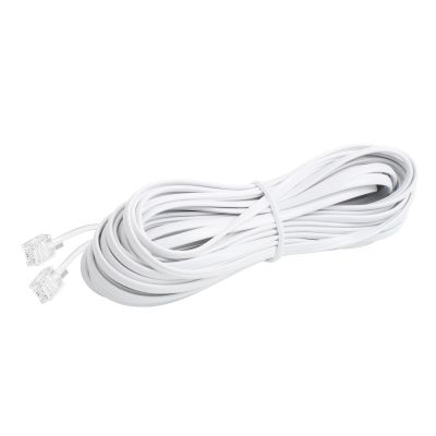 Awishwell Phone Cord for Landline, 1 Pack 26 Feet RJ11 6P4C Phone Extension Cord, White Telephone Line Cord, RJ11 Extension Cable for Office or Home