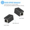 Awishwell RJ45 to RJ11 Adapter, 2 Pack Phone Jack to Ethernet Adapter, Black RJ45 Female to RJ11 Male Connector for Landline Telephone view 2