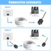 Awishwell RJ45 to RJ11 Adapter, 2 Pack Phone Jack to Ethernet Adapter, Black RJ45 Female to RJ11 Male Connector for Landline Telephone view 4