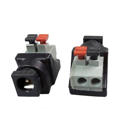 100pcs/lot Female DC Power Jack Connector 5.5x2.1mm for Single Color LED Strip Light for CCTV Camera DC5521 AV Balun Terminal