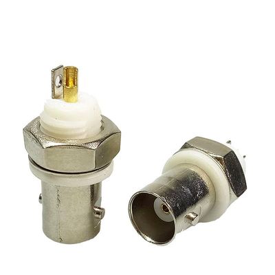 10pcs/lot Soldering BNC Female Connector BNC Bulkhead Jack Socket for Cable CCTV Camera System