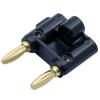 100pcs/lot Twin Banana Male Connector Binding Post Speaker Dual Banana Plug Couple Wire Connector 5 Pairs Red+Black view 3