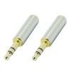 100pcs/lot 3.5 mm Male to 3.5 mm Female 3 Pin Stereo Audio Headphone Jack Adapter 3 Poles 3.5mm to 3.5mm TRS Adapter Converter view 3