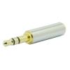 100pcs/lot 3.5 mm Male to 3.5 mm Female 3 Pin Stereo Audio Headphone Jack Adapter 3 Poles 3.5mm to 3.5mm TRS Adapter Converter view 4