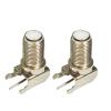 100pcs/lot Female F Connector Right Angle PCB Mount CATV Cable TV Jack Socket Adapter Metal Nickel Plated F Adapter view 1