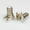 100pcs/lot Female F Connector Right Angle PCB Mount CATV Cable TV Jack Socket Adapter Metal Nickel Plated F Adapter view 2