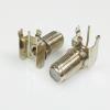 100pcs/lot Female F Connector Right Angle PCB Mount CATV Cable TV Jack Socket Adapter Metal Nickel Plated F Adapter view 4