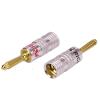 10pcs/lot Banana Connector Gold Plated Banana Plug Gold Plated Audio Speaker Plug Terminals Speaker Adapter view 2