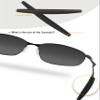 Bowyer 4 Pairs Replacement Ear Socks Compatible with Oakley Square Wire 2.0/Whisker Sunglass-Black view 2
