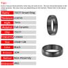 RFID 125khz Rewritable T5577 Chip Black Ceramic Smart Rewritable Ring for Clone TK4100/EM4100 Access Control and Hotel Entry Door Keycards (Black, US7#) view 2