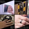 RFID 125khz Rewritable T5577 Chip Black Ceramic Smart Rewritable Ring for Clone TK4100/EM4100 Access Control and Hotel Entry Door Keycards (Black, US7#) view 3
