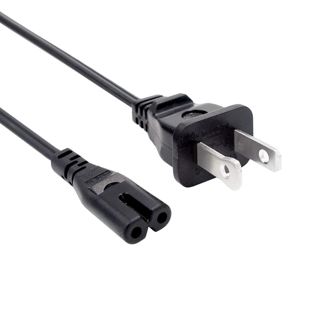 8ft Power Cord Replacement for Polk Audio React SW2 50W XT10 100W XT12 Subwoofer 2 Prong IEC C7 AC Power Cord Cable