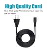 8ft Power Cord Replacement for Polk Audio React SW2 50W XT10 100W XT12 Subwoofer 2 Prong IEC C7 AC Power Cord Cable view 2