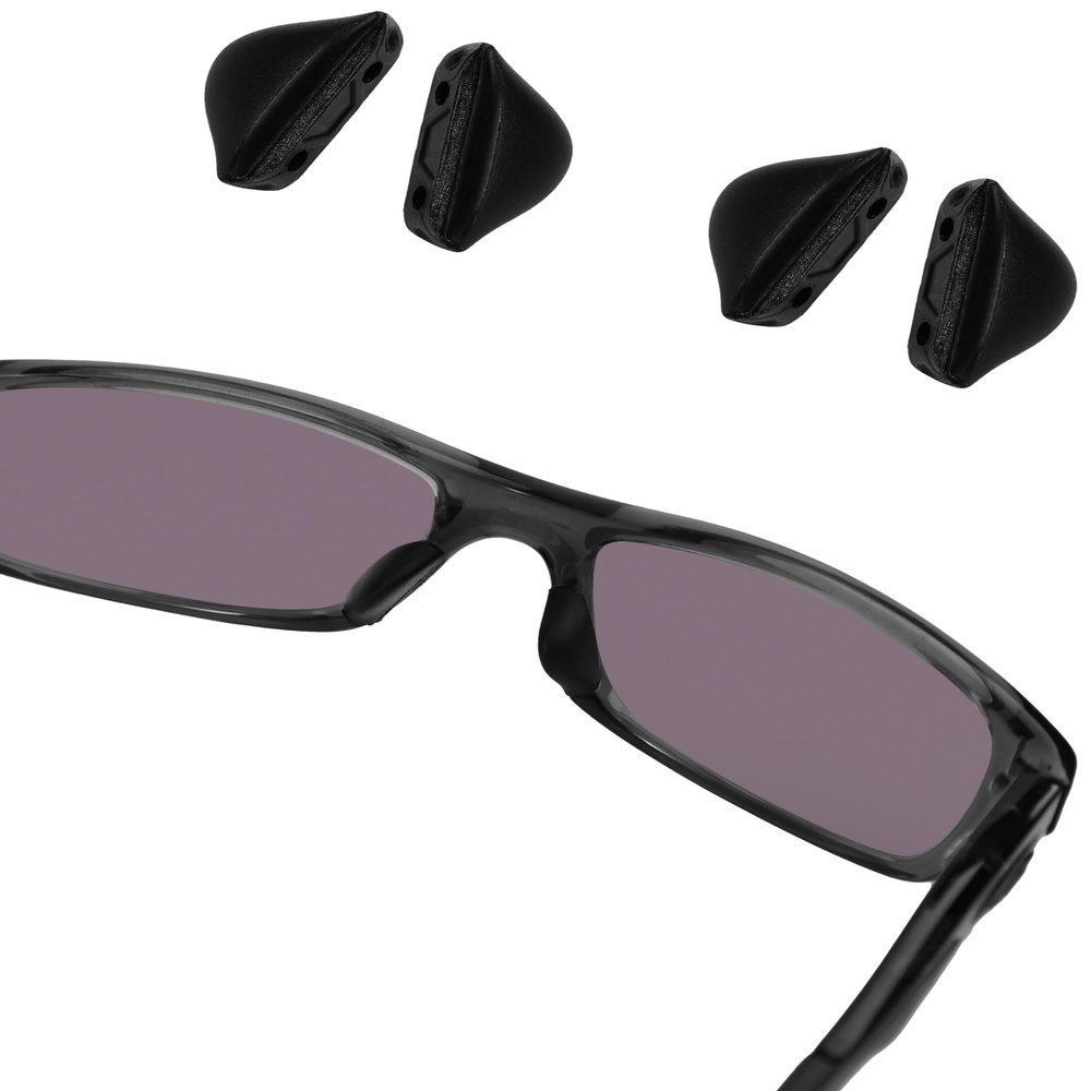 Bowyer 2 Pairs Replacement Nose Pads Compatible with Oakley Fives Squared/Pit Bull Sunglass-Black