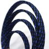 WYEUTO 32ft 3/5 inch PET Expandable Braided Sleeving Cable Sleeve (3/5"=14mm Black Blue) view 1