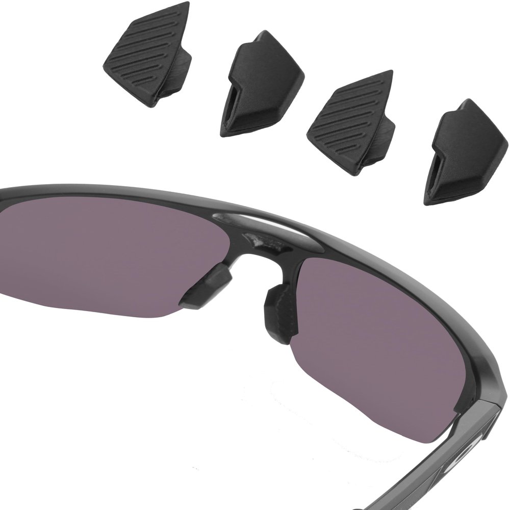 Bowyer 2 Pairs Replacement Nose Pads Compatible with Oakley Mercenary Sunglass-Black