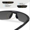 Bowyer 2 Pairs Replacement Nose Pads Compatible with Oakley Mercenary Sunglass-Black view 2