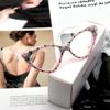 ICARA Bling Crystal Cat Eye Reading Glasses Rhinestone Blue Light Blocking Glasses for Women (ab grren, 2, x) view 3