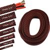WYEUTO 32ft 2/5 inch PET Expandable Braided Sleeving Cable Sleeve (2/5"=10mm Black Red) view 2