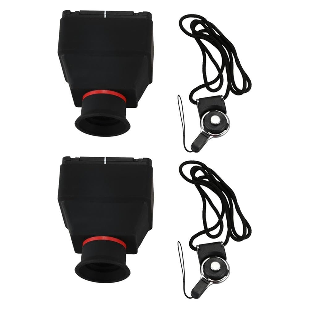 YTHYTHYTH for 2X LCD Viewfinder 3.2 Inch 3X Loupe Magnifying Eyecup for Universal 3.2Inch Screen DSLR Camera Rubber