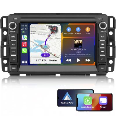 Car Stereo for Chevrolet Buick GMC Sierra Yukon Chevy Silverado Tahoe with Wireless Carplay Andriod Auto Bluetooth GPS Navigation,Android 13 Touch Screen Radio 2G Ram 32G ROM