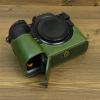 Z8 Case, BMAOLLONGB Handmade PU Leather Half Camera Case Bag Cover Bottom Opening Version for Nikon Z8 with Hand Strap (Green-A) view 3