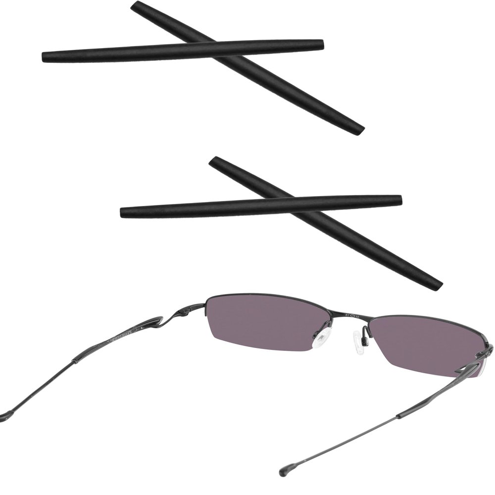 Bowyer 2 Pairs Replacement Ear Socks Compatible with Oakley Transistor/Lizard Sunglass-Black