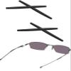 Bowyer 2 Pairs Replacement Ear Socks Compatible with Oakley Transistor/Lizard Sunglass-Black view 1
