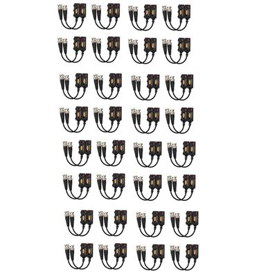 YTHYTHYTH for 1080P AHD/HD-CVI/TVI/CVBS Passive HD Video Balun Transmitter 32 Pairs (UTP Up to 350M-600M)