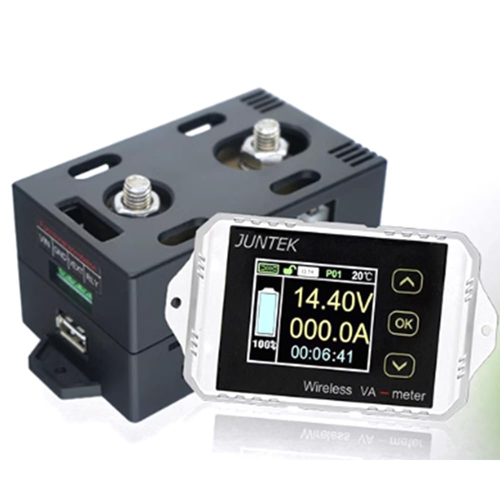 VAT1050 Color Screen DC Voltmeter Ammeter Electric Vehicle Capacity Tester Coulomb Counter (0-100V/0-50A)