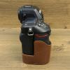 Z8 Case, BMAOLLONGB Handmade PU Leather Half Camera Case Bag Cover Bottom Opening Version for Nikon Z8 with Hand Strap (Coffee) view 4