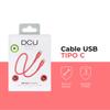 DCU Tecnologic USB Type C 2.0 to USB Type C 2.0 Cable Red 1m view 2