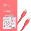 DCU Tecnologic USB Type C 2.0 to USB Type C 2.0 Cable Red 1m view 4