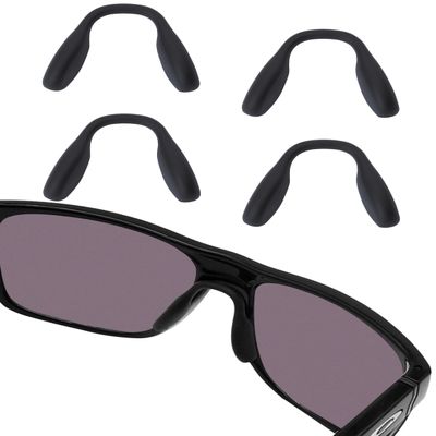 Bowyer 4 Pairs Replacement Nose Pads Compatible with Oakley Crossrange/Split Shot/Split Time/Targetline/Outpace Sunglass-Black