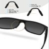 Bowyer 4 Pairs Replacement Nose Pads Compatible with Oakley Crossrange/Split Shot/Split Time/Targetline/Outpace Sunglass-Black view 2
