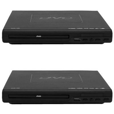 YTHYTHYTH for 2X Portable DVD Player for TV Support USB Port Compact Multi Region DVD/SVCD/CD/Disc Player with Remote Control